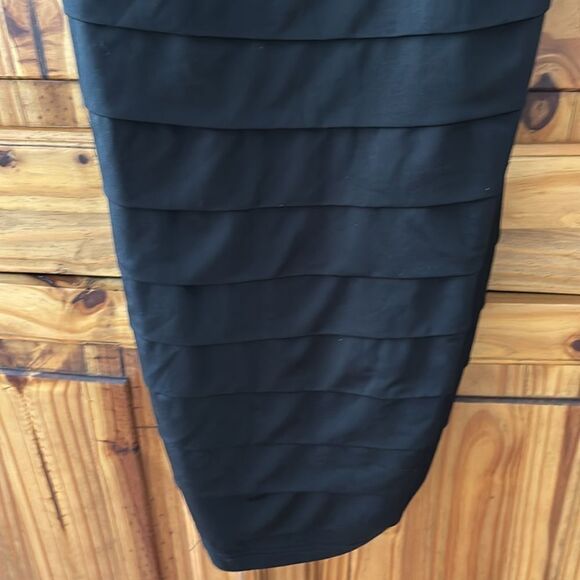 Zenobia Tiered Little Black Dress - Picture 3 of 5